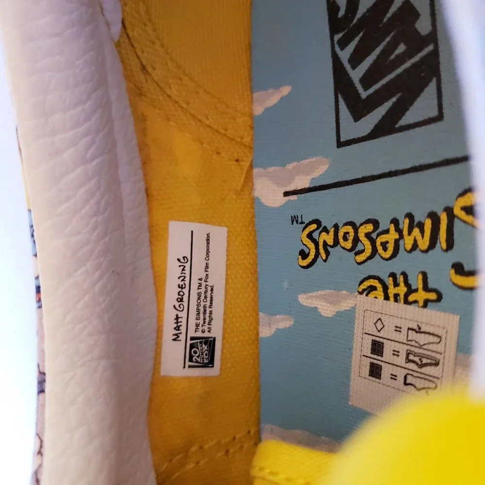 VANS Era X The Simpsons Itchy & Scratchy 2020 Yellow Sneakers Shoes Men's US 11 - Picture 10 of 16
